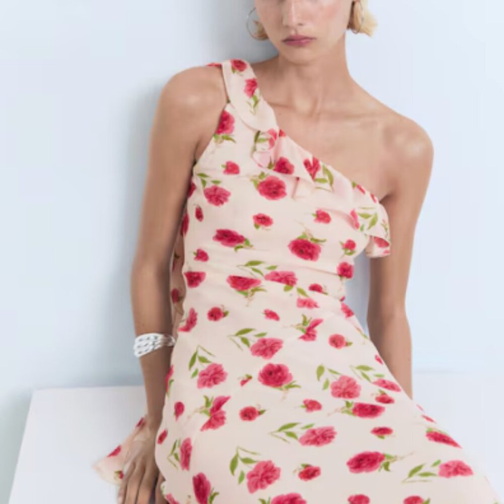 Mango Floral Ruffled Dress - Picture 7 of 9